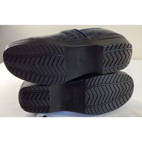 Cushionaire Blue Croc Embossed Comfort Clog Size 8.5 - Picture 6 of 8